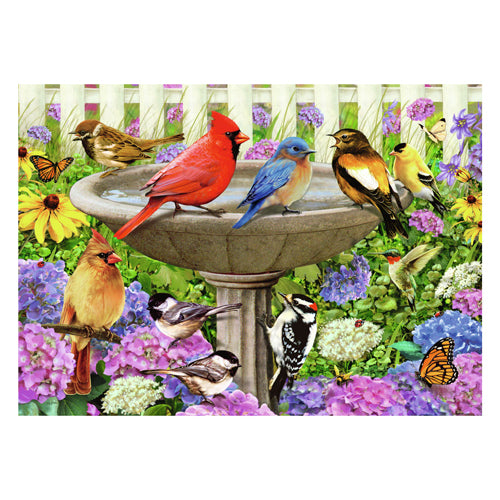 Afbeelding laden in galerijviewer, Ravensburger puzzel bij het vogelbadje - legpuzzel - 500 stukjes