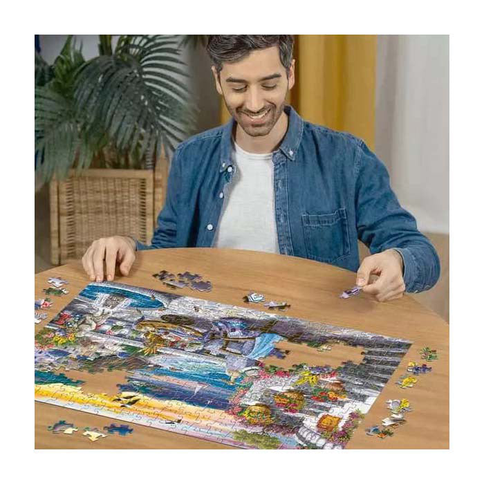 Afbeelding laden in galerijviewer, Ravensburger puzzel santorini sunset - legpuzzel - 300 large format stukjes