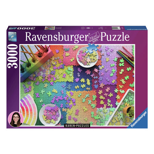Load image into Gallery viewer, Ravensburger legpuzzel karen puzzels op puzzels, 3000st.