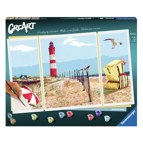 Load image into Gallery viewer, Ravensburger creart schilderen op nummer - beside the seaside
