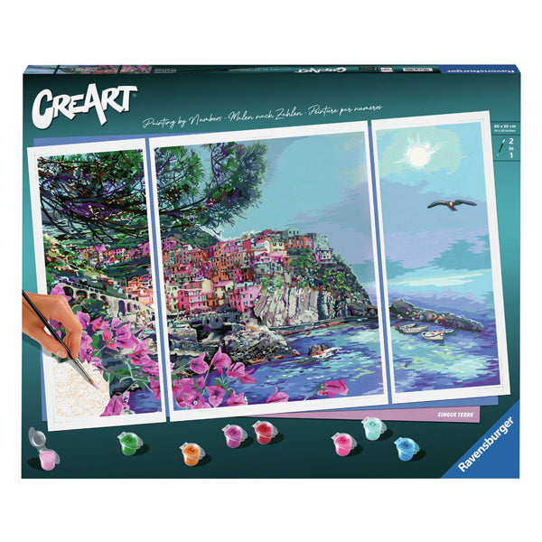 Load image into Gallery viewer, Ravensburger creart schilderen op nummer - romantic cinque terre