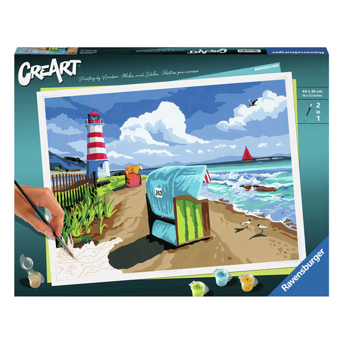 Load image into Gallery viewer, Ravensburger creart schilderen op nummer holiday on the baltic sea