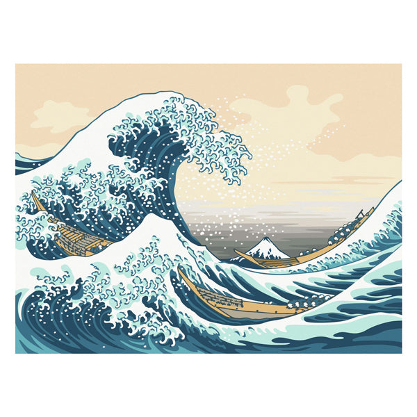 Load image into Gallery viewer, Ravensburger creart schilderen op nummer - hoksusai: the great wave