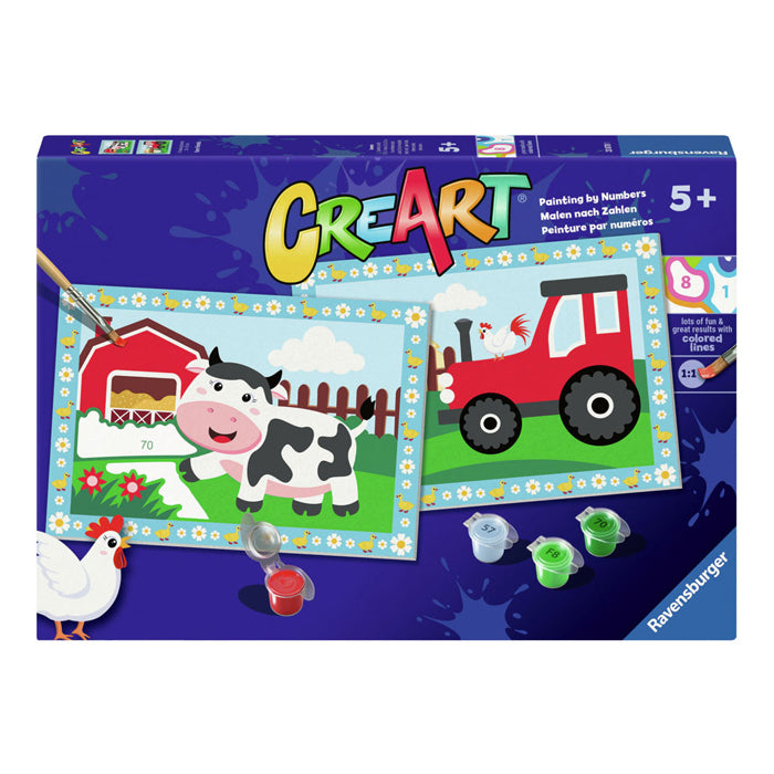Load image into Gallery viewer, Ravensburger creart schilderen op nummer - tractor with scenery