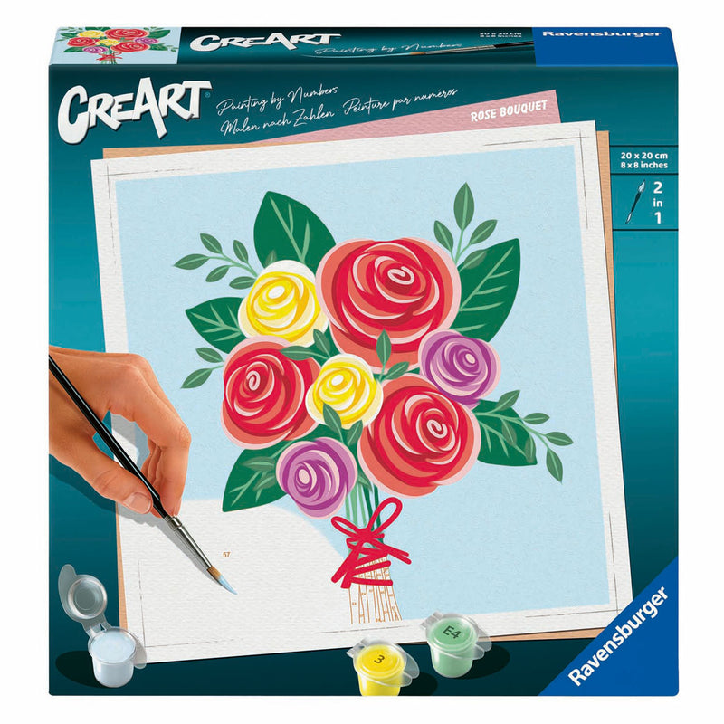 Load image into Gallery viewer, Ravensburger creart schilderen op nummer - rozen boeket