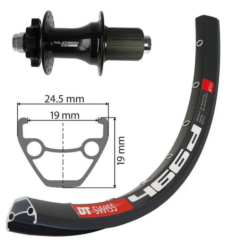 Load image into Gallery viewer, Xlc rw-a19 rear wheel 29 disc 12mm