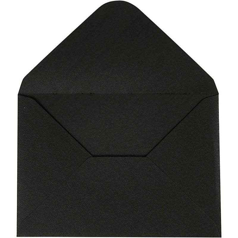 Load image into Gallery viewer, Creativ company enveloppen, afmeting envelop 11,5x16 cm, 110 gr, zwart, 10 stuk 1 doos