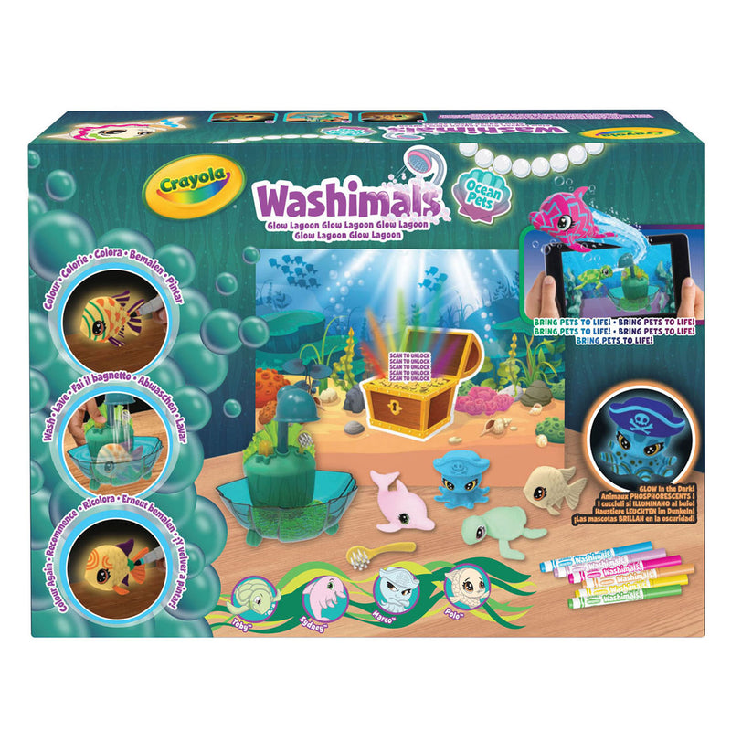 Afbeelding laden in galerijviewer, Crayola washimals ocean glow lagoon speelset