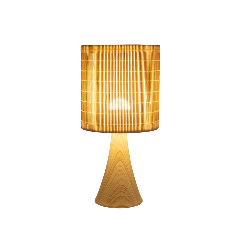 Afbeelding laden in galerijviewer, Anna's collection tafellamp usb oplaadbaar bamboe warm wit 24,5x12cm
