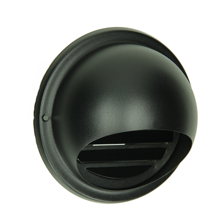 Afbeelding laden in galerijviewer, Renson 1066433 - zwart inox opbouw bolrooster type 638 ø100mm, opbouw | 2 stuks