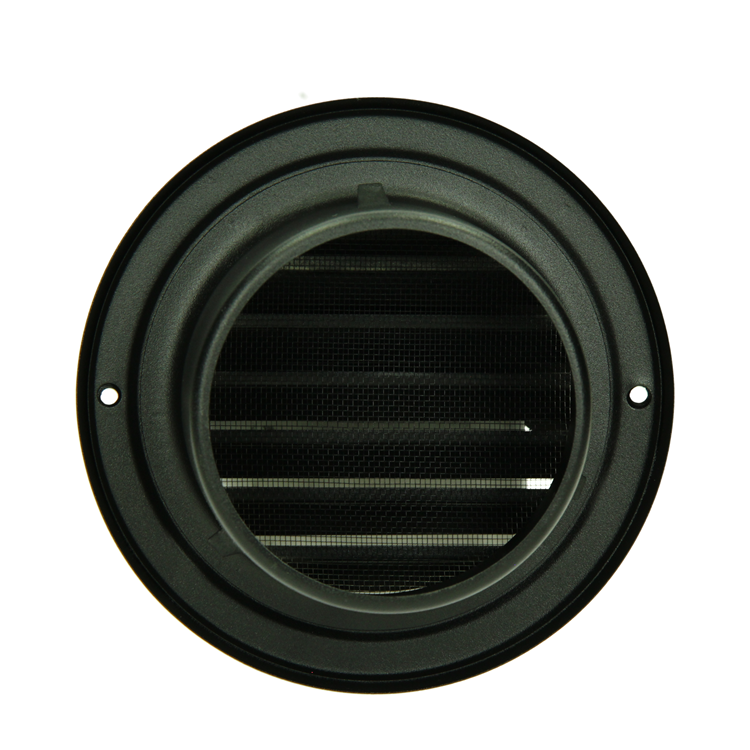 Afbeelding laden in galerijviewer, Renson 1066433 - zwart inox opbouw bolrooster type 638 ø100mm, opbouw | 2 stuks