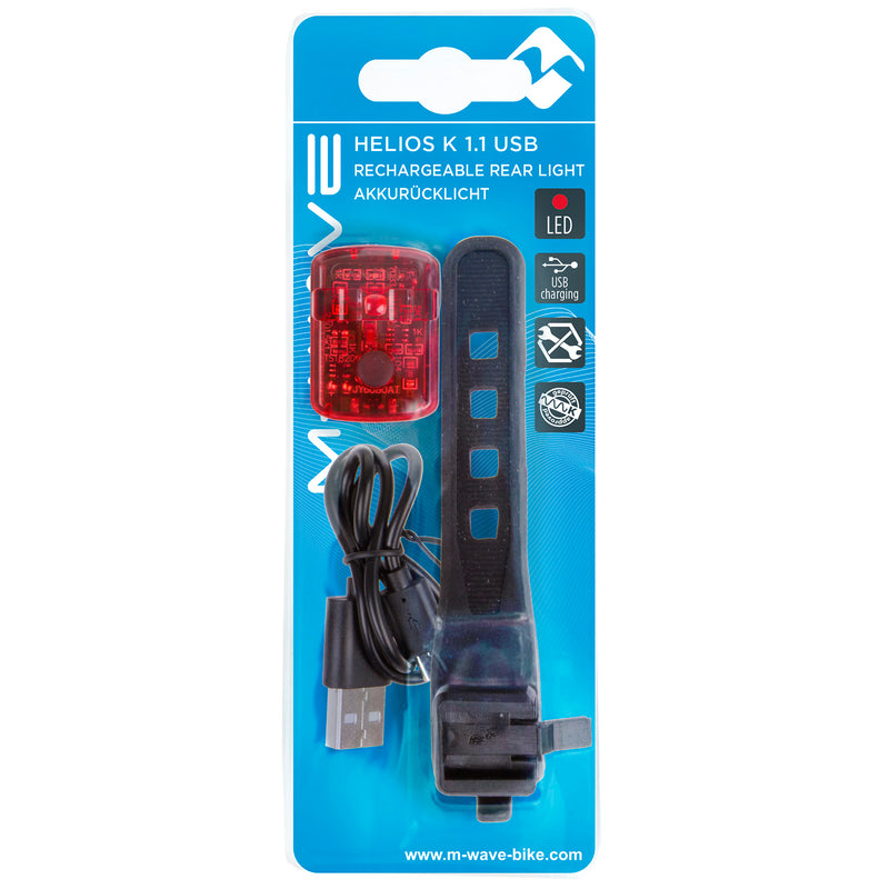 Chargez l'image dans la visionneuse de la galerie, M-wave helios k 1.1 usb sl rechargeable battery rear light