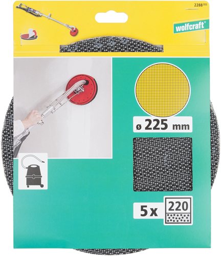 Chargez l'image dans la visionneuse de la galerie, Wolfcraft hechtschuurschijven | sic | k220 | ø225mm | 5 stuks - 2288000