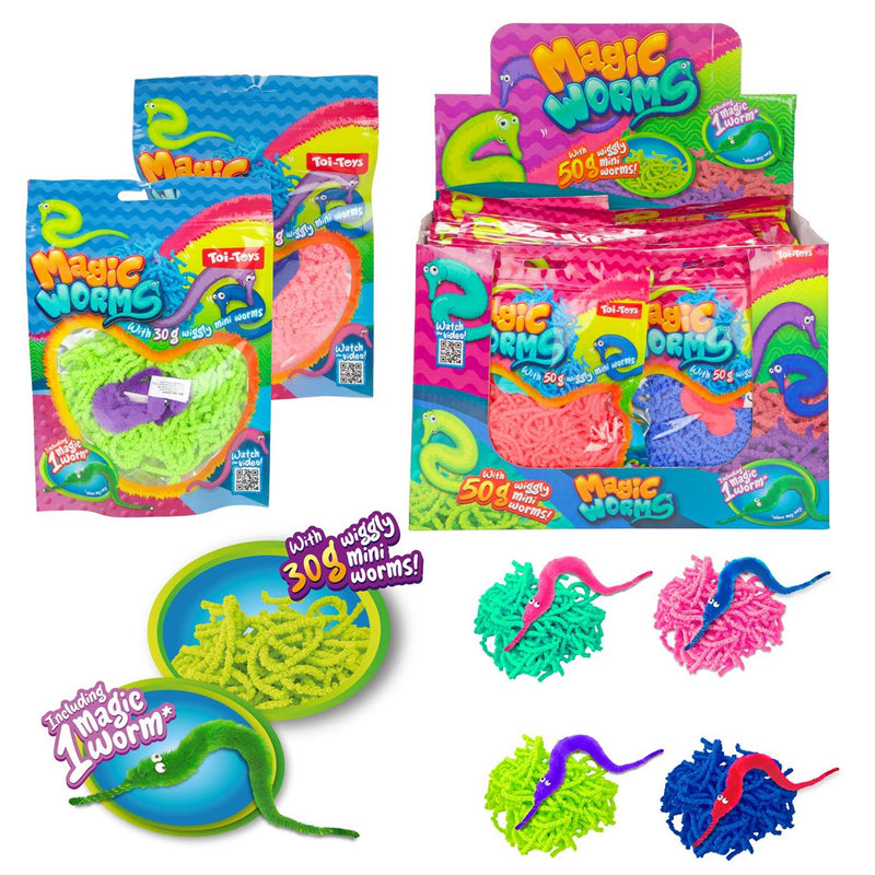 Load image into Gallery viewer, Toi-toys magische worm met mini wormpjes 30gr