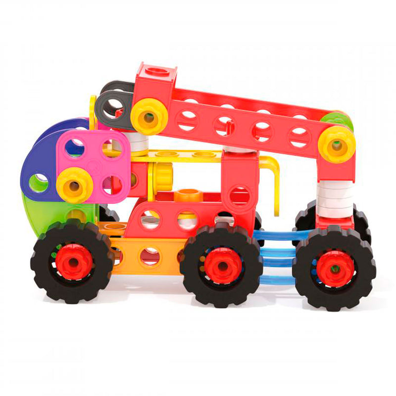 Afbeelding laden in galerijviewer, Quercetti tecno jumbo met opbergbox, 84dlg.