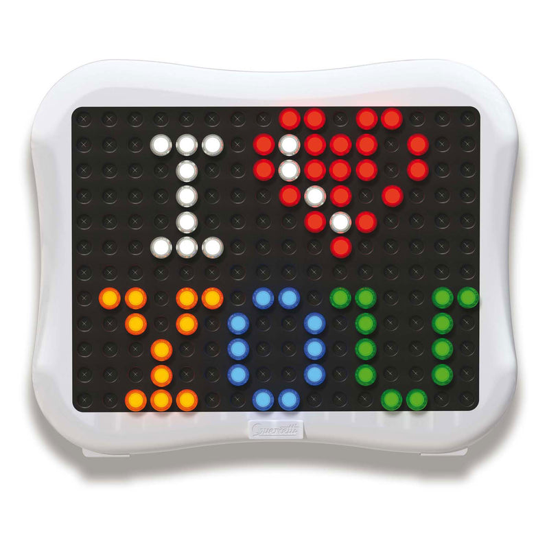 Afbeelding laden in galerijviewer, Quercetti peg brite mozaïek led junior 122-delig