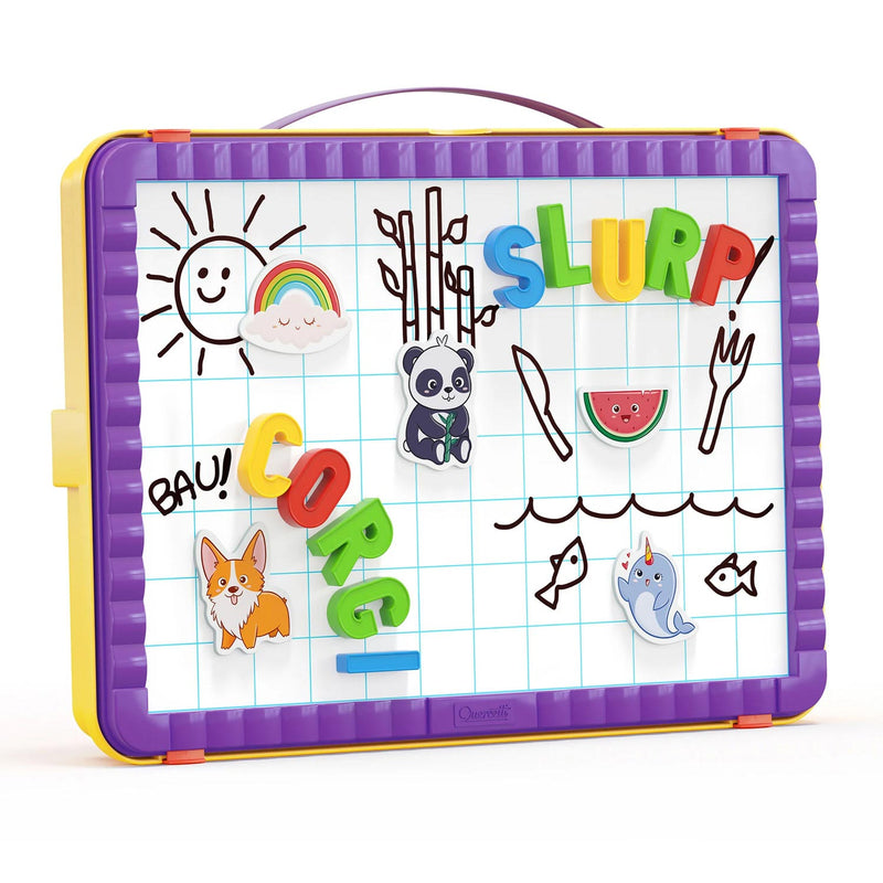 Afbeelding laden in galerijviewer, Quercetti magnetic magneetletters 2-in-1 58-delig