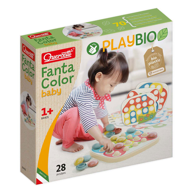 Afbeelding laden in galerijviewer, Quercetti playbio fantacolor baby, 28dlg