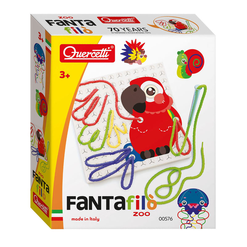 Load image into Gallery viewer, Quercetti fanta filo dierentuin veters rijgen, 14dlg.