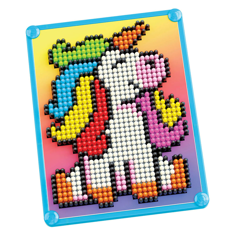 Afbeelding laden in galerijviewer, Quercetti pixel art mozaïek eenhoorn 880dlg educatief speelgoed.