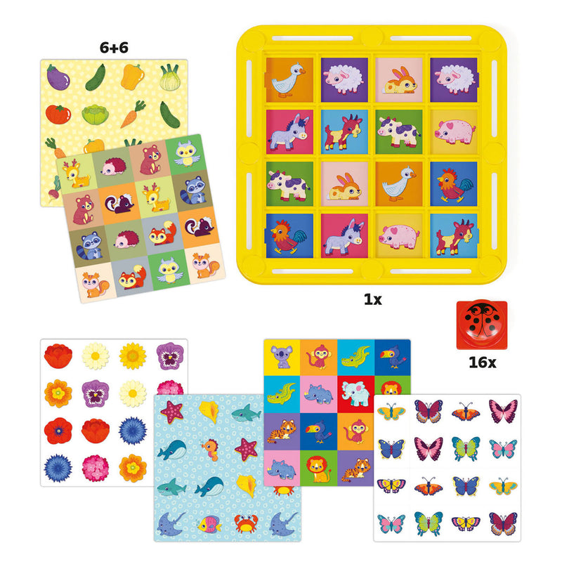 Afbeelding laden in galerijviewer, Quercetti educatief spel fantamemo lieveheersbeestje mozaïek.