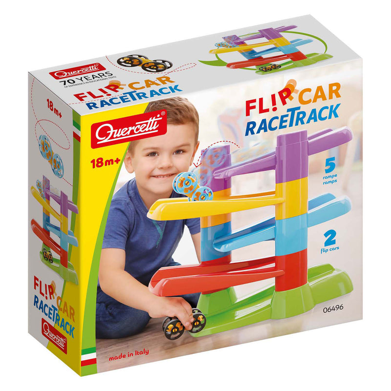 Load image into Gallery viewer, Quercetti racebaan met flip auto's, 7dlg.