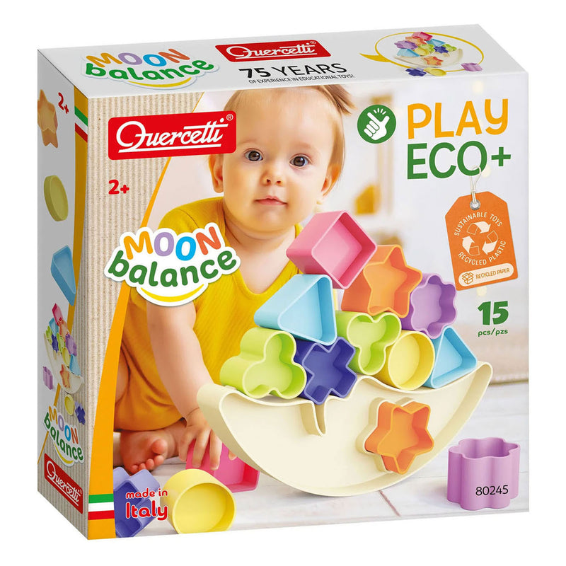 Afbeelding laden in galerijviewer, Quercetti playeco+ balancerende maan met vormen