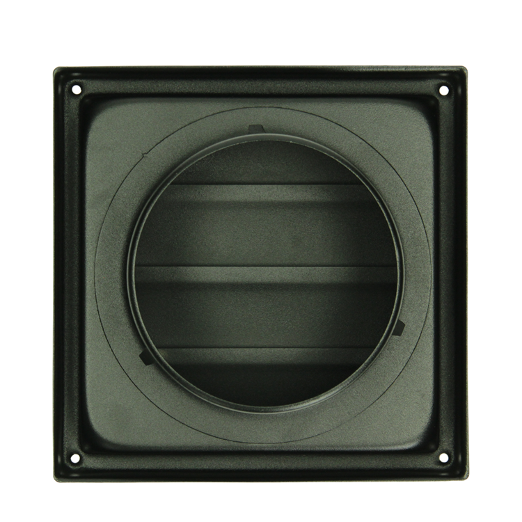 Afbeelding laden in galerijviewer, Renson 1068946 - inbouw dampkaprooster 633 inox zwart (dia 125) | 2 stuks