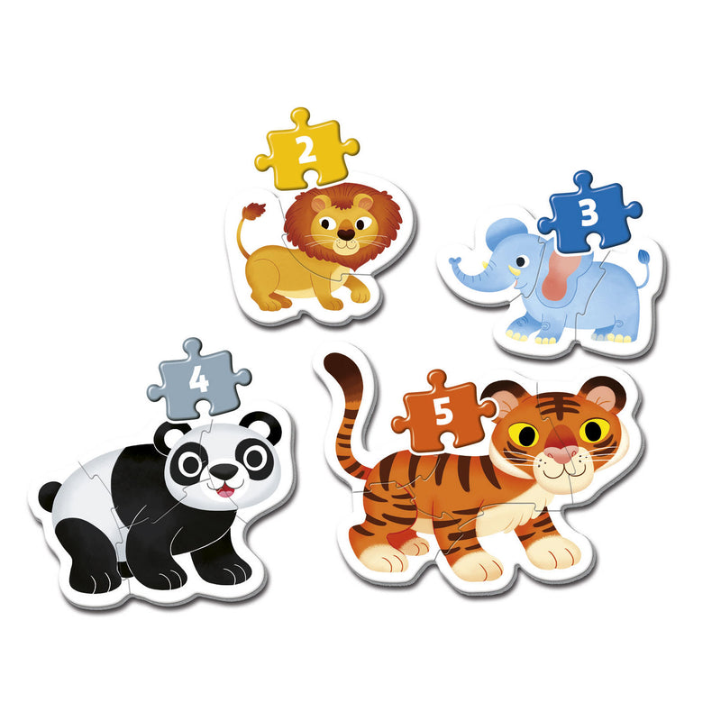 Load image into Gallery viewer, Clementoni my first puzzles wild animals