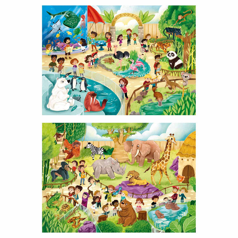Load image into Gallery viewer, Clementoni Puzzel Dierentuin, 2x60st.