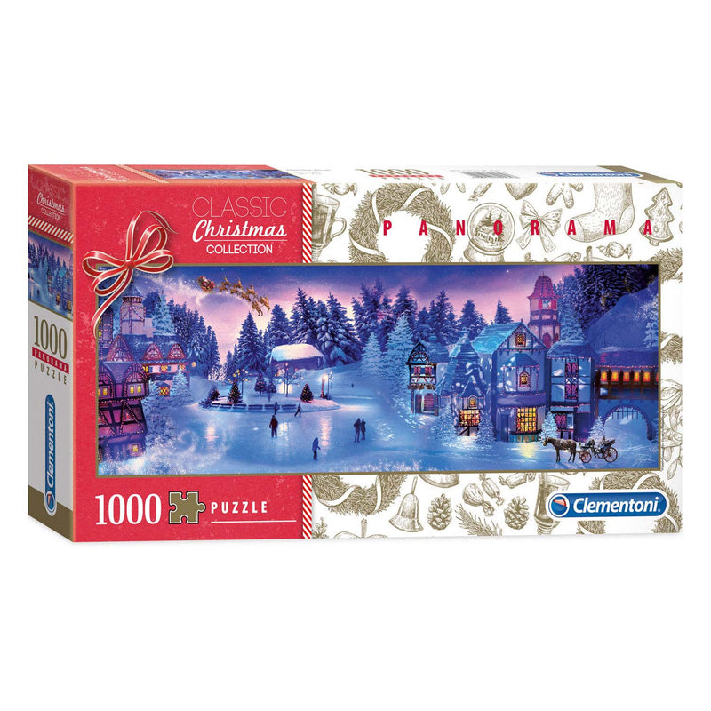 Laden Sie das Bild in Galerie -Viewer, Clementoni Panorama Puzzel Kerst, 1000st.