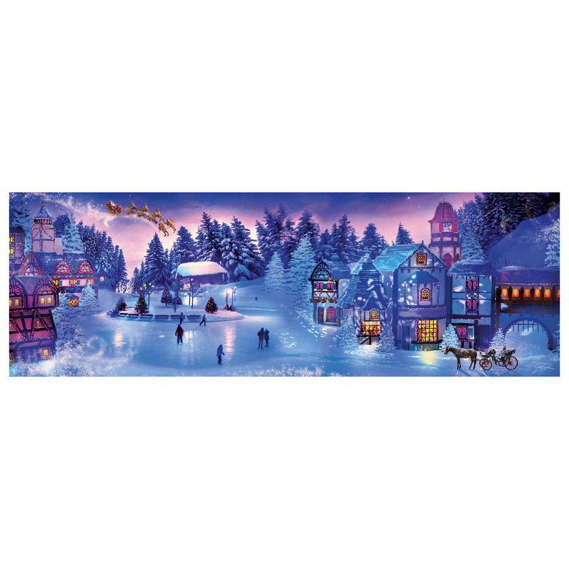 Laden Sie das Bild in Galerie -Viewer, Clementoni Panorama Puzzel Kerst, 1000st.