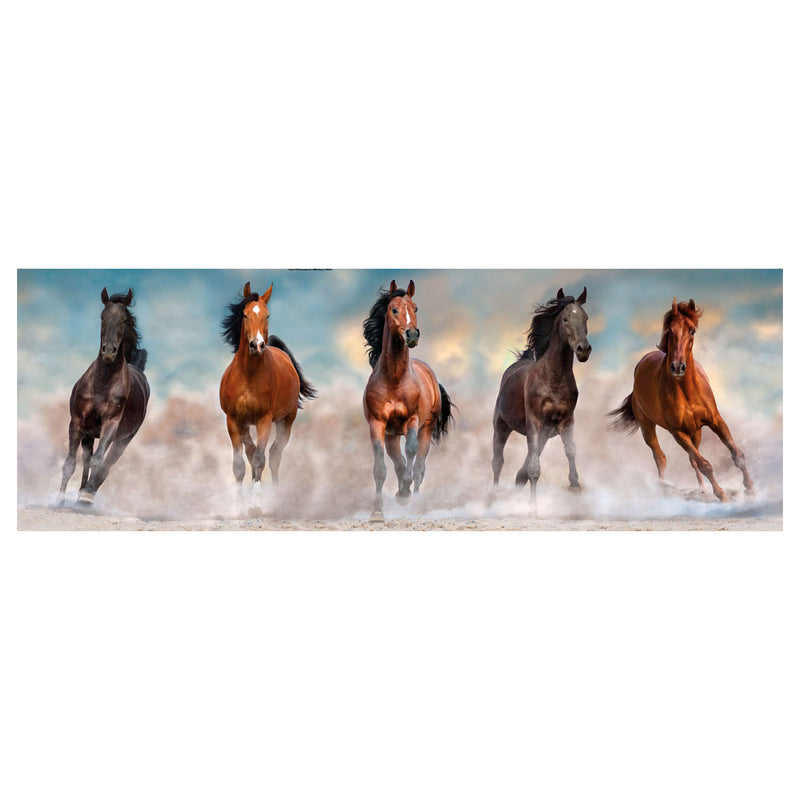 Chargez l'image dans la visionneuse de la galerie, Clementoni Panorama Puzzel Paarden, 1000st.