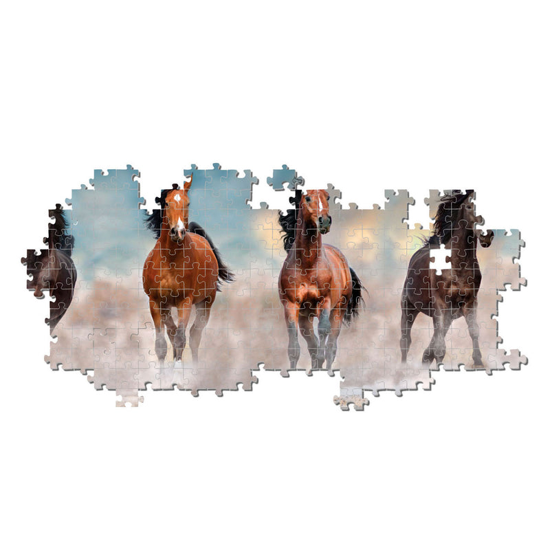 Chargez l'image dans la visionneuse de la galerie, Clementoni Panorama Puzzel Paarden, 1000st.