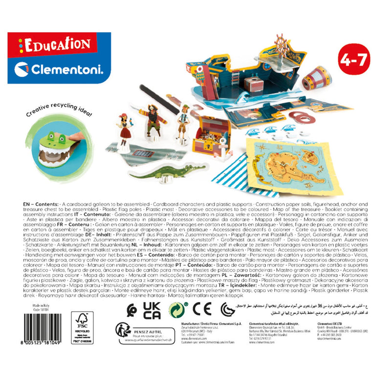 Load image into Gallery viewer, Clementoni Education Bouw Speel Piratenboot
