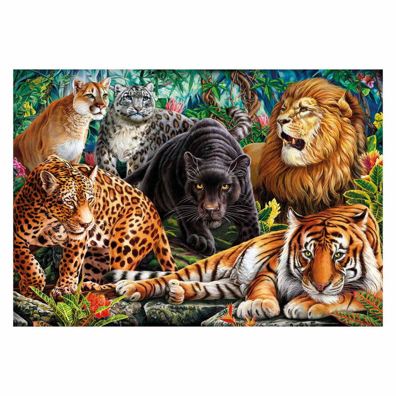 Load image into Gallery viewer, Clementoni puzzel wilde katachtigen, 500st.