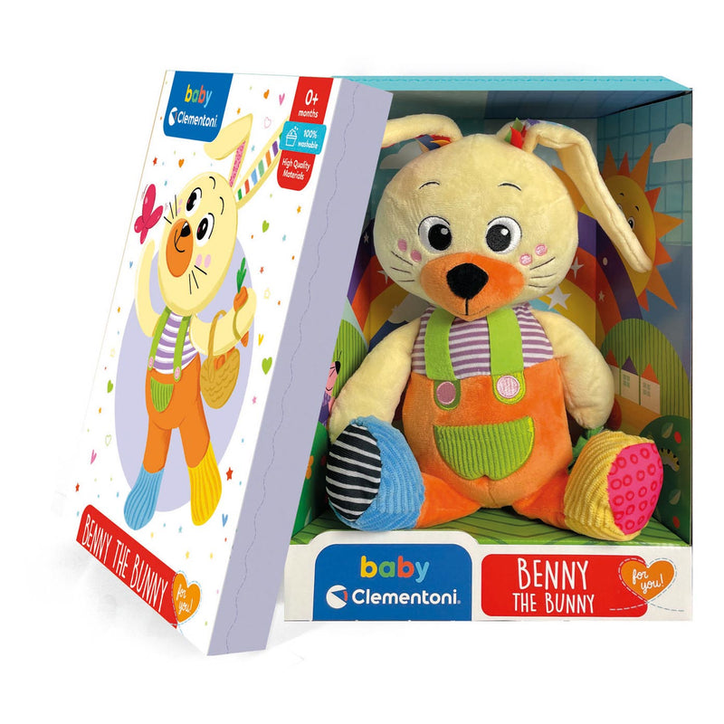 Cargue la imagen en el visor de la galería, Clementoni Baby Pluchen Knuffel Benny het Konijn