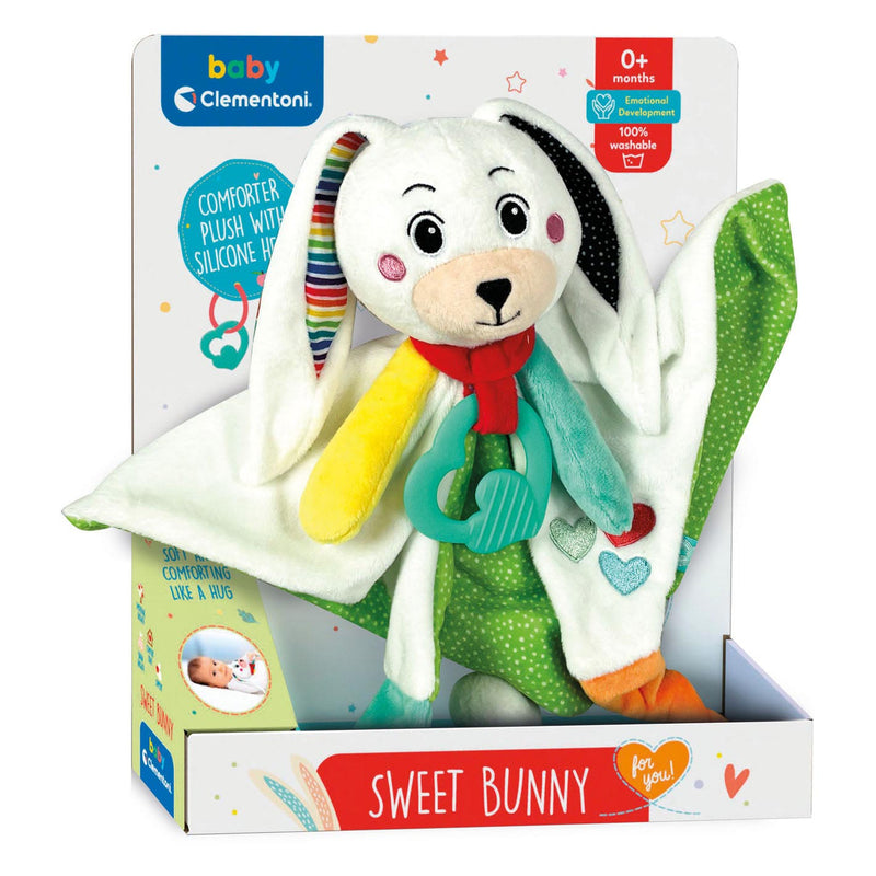 Cargue la imagen en el visor de la galería, Clementoni Baby Knuffeldoekje Konijn
