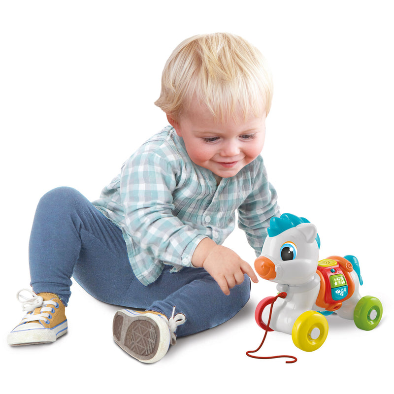 Load image into Gallery viewer, Clementoni baby trekfiguur paard + geluid