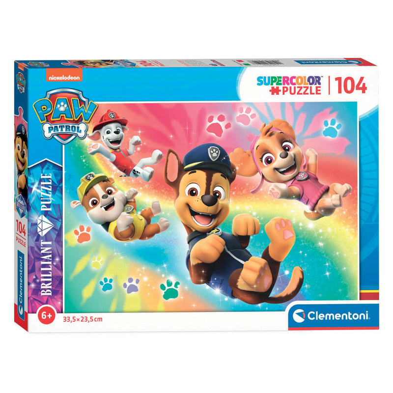 Load image into Gallery viewer, Clementoni Brilliant Legpuzzel Paw Patrol, 104st.