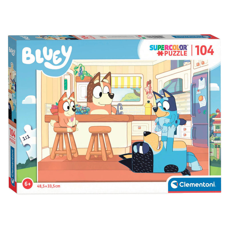 Load image into Gallery viewer, Clementoni legpuzzel - bluey in de keuken, 104st.