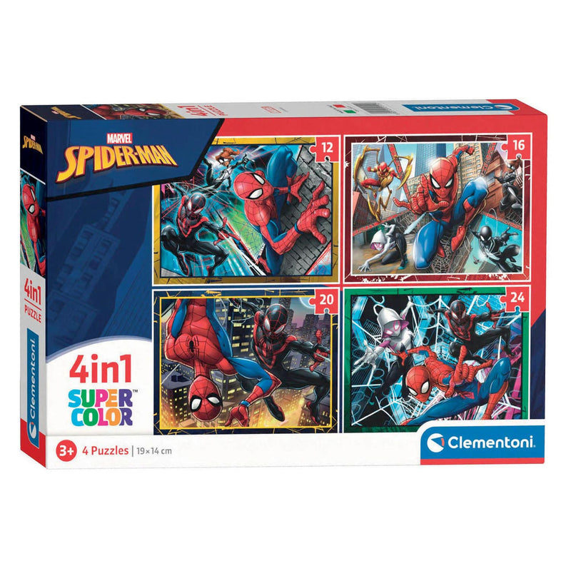 Load image into Gallery viewer, Clementoni puzzels marvel spiderman, 4in1