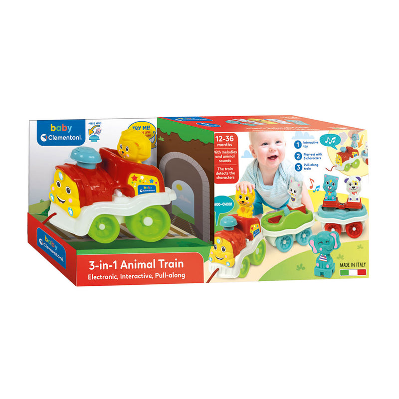 Load image into Gallery viewer, Clementoni Baby Dierentrein Interactief 3in1