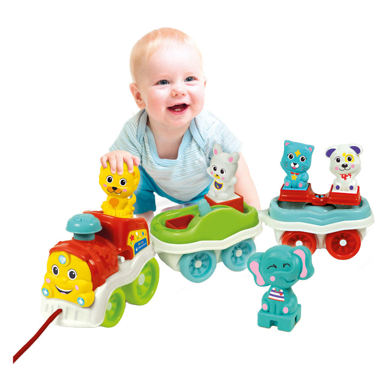Load image into Gallery viewer, Clementoni Baby Dierentrein Interactief 3in1