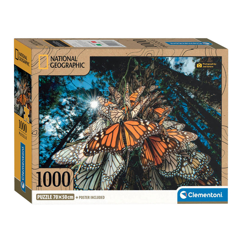 Cargue la imagen en el visor de la galería, Clementoni Legpuzzel National Geographics - Vlinder, 1000st.