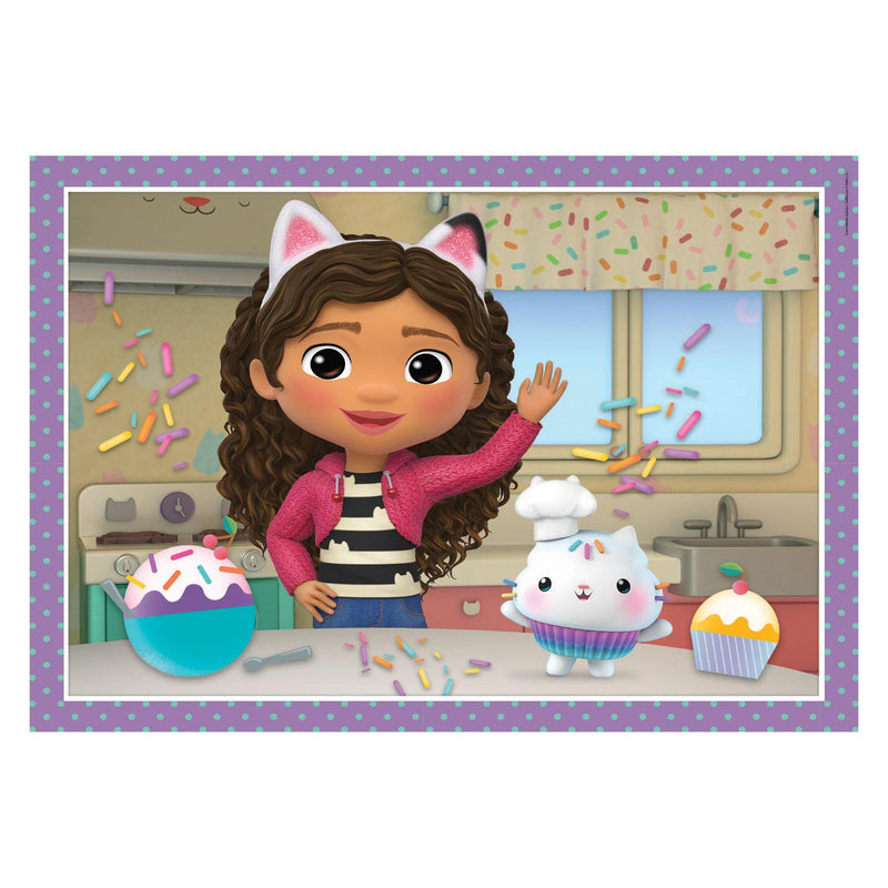 Load image into Gallery viewer, Clementoni supercolor 4in1 puzzel gabbys dollhouse 12-24 stukjes
