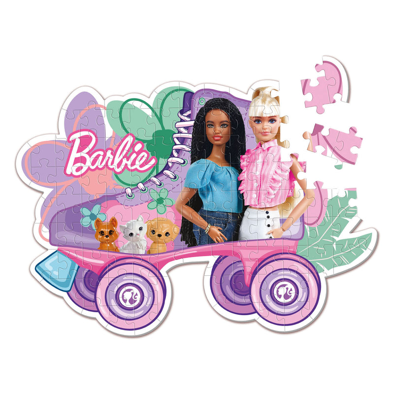 Load image into Gallery viewer, Clementoni legpuzzel super color - barbie rolschaats, 104st.