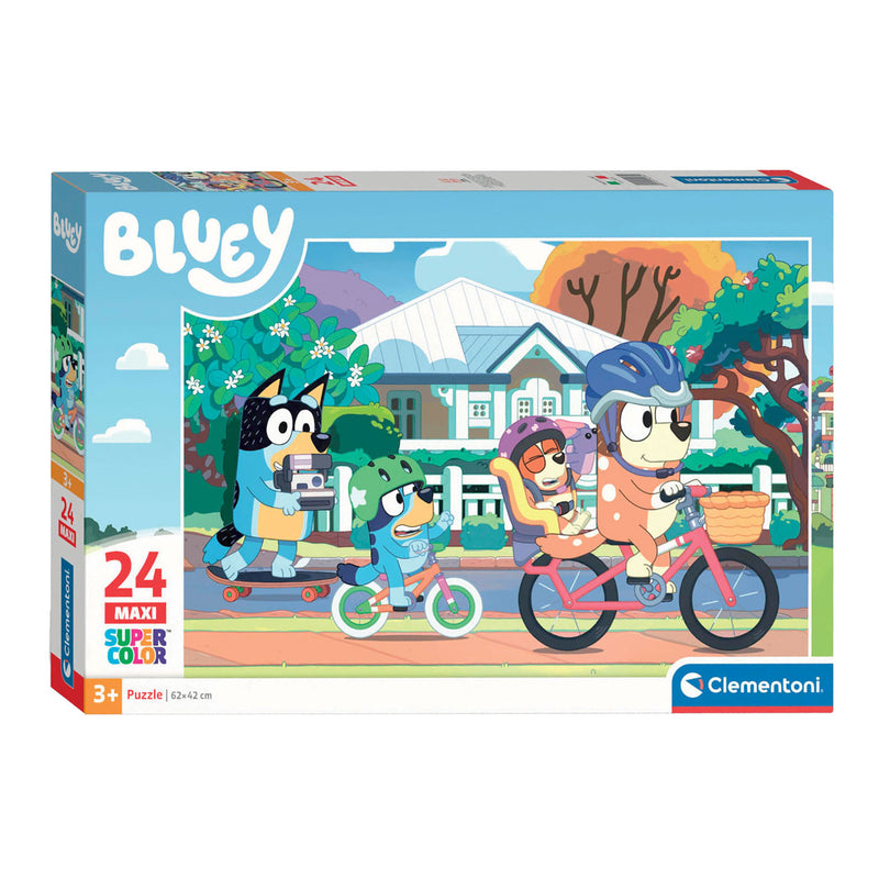 Chargez l'image dans la visionneuse de la galerie, Clementoni Legpuzzel Super Color Bluey Fietsen, 24st.