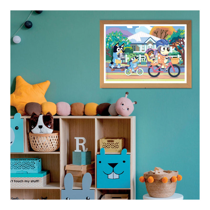 Chargez l'image dans la visionneuse de la galerie, Clementoni Legpuzzel Super Color Bluey Fietsen, 24st.