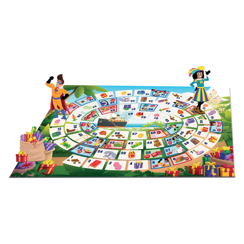 Afbeelding laden in galerijviewer, Clementoni club van sinterklaas pietenrace bordspel